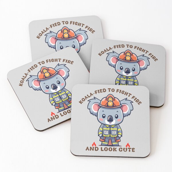 Item preview, Koalafied to fight fire and look cute designed and sold by tinytwist.
