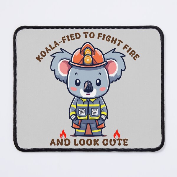 Item preview, Koalafied to fight fire and look cute designed and sold by tinytwist.