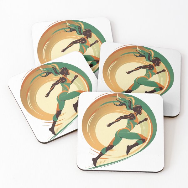 Item preview, Sprinting girl vintage designed and sold by Remek-Design.