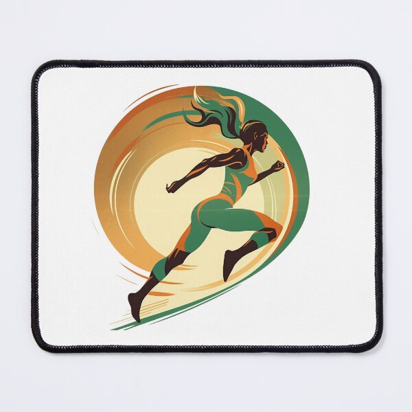 Item preview, Sprinting girl vintage designed and sold by Remek-Design.