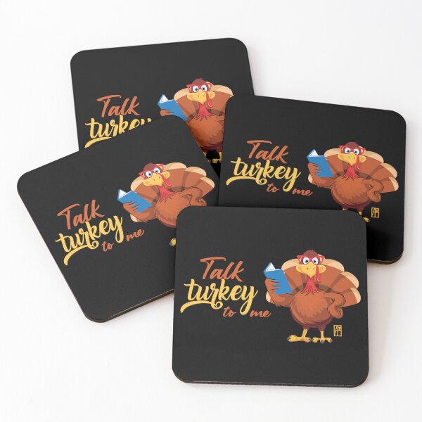 Item preview, Talk Turkey To Me - Happy Thanksgiving Day - funny turkey designed and sold by ArtProjectShop.