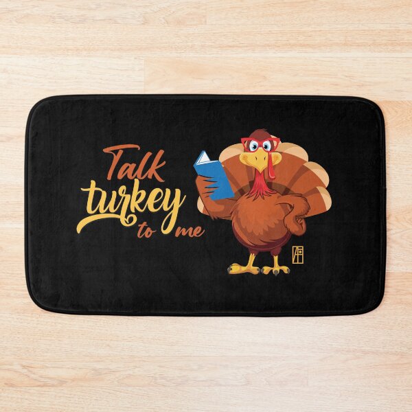 Item preview, Talk Turkey To Me - Happy Thanksgiving Day - funny turkey designed and sold by ArtProjectShop.