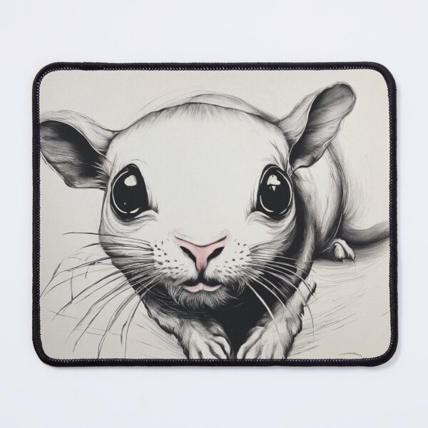 Item preview, The Curious White Rat designed and sold by Rafal Saluszewski.