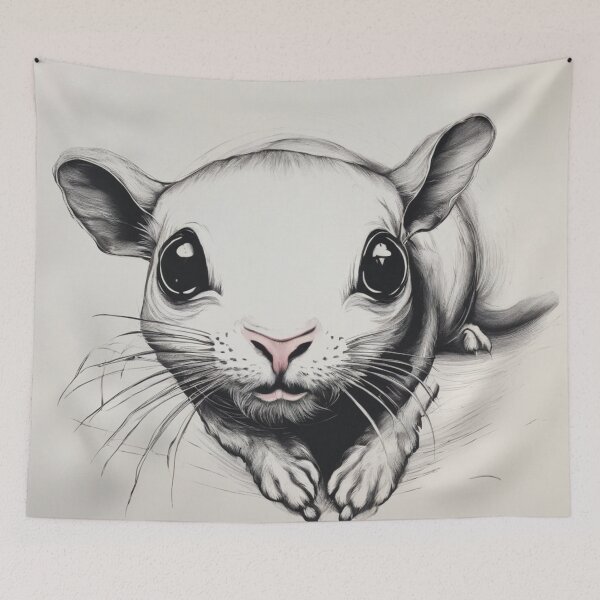 Item preview, The Curious White Rat designed and sold by Rafal Saluszewski.