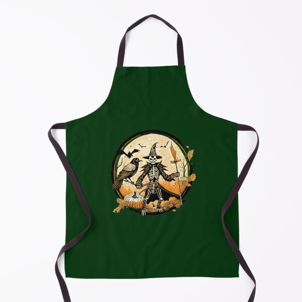 Item preview, HALLOWEEN SCARY SKELETON WITH PUMPKIN, SWORD AND RAVEN designed and sold by Delicious Design ⭐⭐⭐⭐⭐.