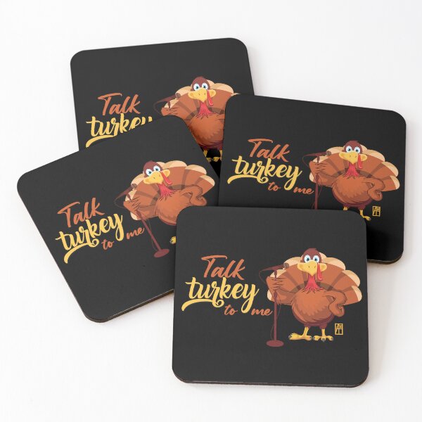 Item preview, Talk Turkey To Me - Happy Thanksgiving Day - funny turkey designed and sold by ArtProjectShop.