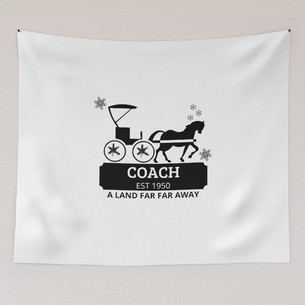 Item preview, Coach Horse Est 1950 A Land Far Far Away - Luxor Horse - Horse Collar In The Pocket - Best Horse Coach Sticker designed and sold by ArtSculpt.