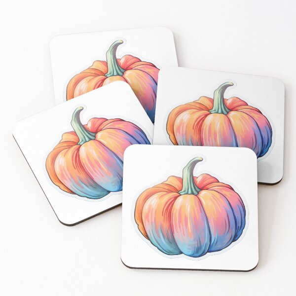 Item preview, Artful Autumn: Pink & Blue Handpainted Pumpkins designed and sold by 21 Tulips.