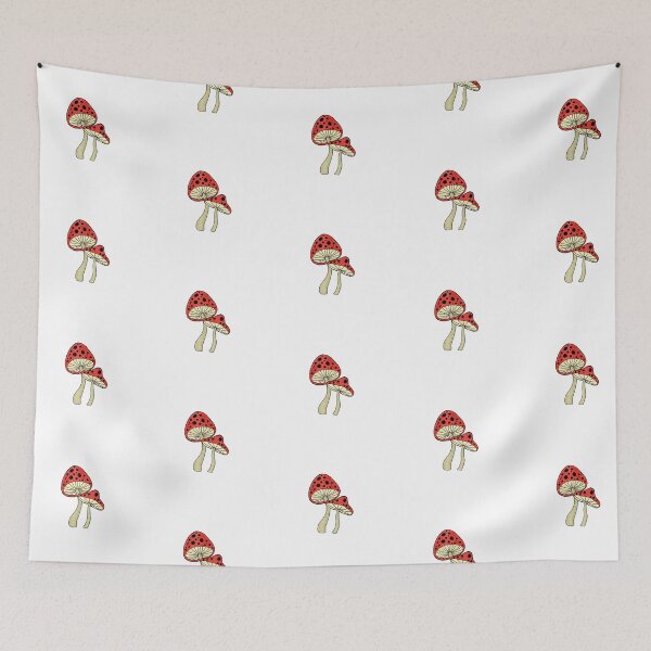 Item preview, Red fly agaric sticky label. Mushroom, sticker isolated on white background. Sticker for planner, diary, notebook. freehand flat design designed and sold by Sunshine2504.