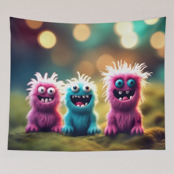 Item preview, Monsterville Monsters: Smiling Friends designed and sold by MonstersByBecky.