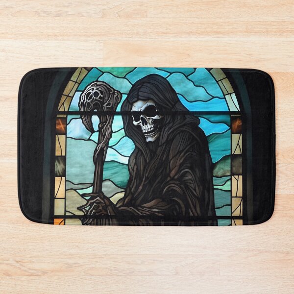 Item preview, HALLOWEEN  Grim Reaper in Stained Glass designed and sold by RedHandedOD.