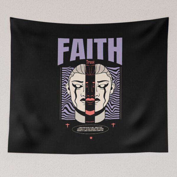 Item preview, Hand drawn Faith for streetwear  designed and sold by Zonev.