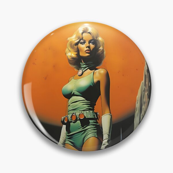 Item preview, Space lady standing on deserted planet designed and sold by retoximus.