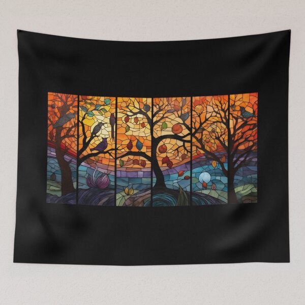 Item preview, Spooky Season nature mosaic designed and sold by fairyfreak.