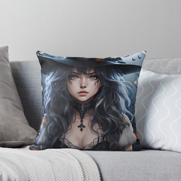 Item preview, Hermosa bruja de Halloween ilustrada designed and sold by PCGDrawing.