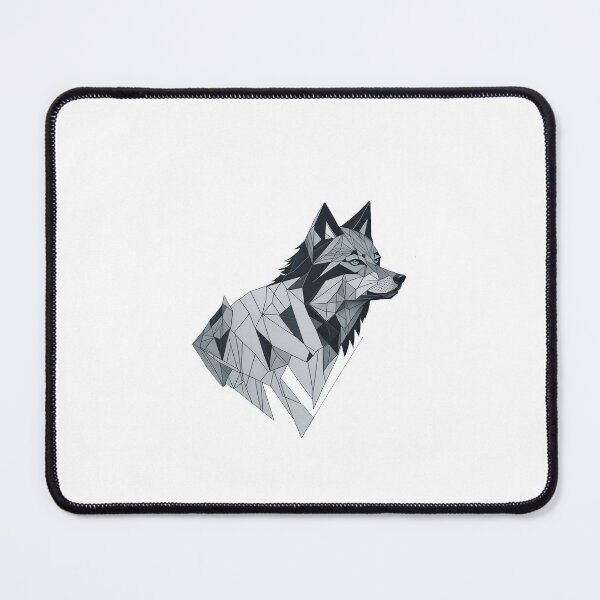 Item preview, geometric wolf designed and sold by sky-ways.