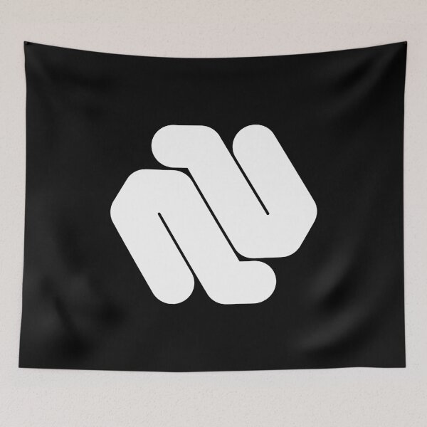 Item preview, Abstract hexagonal geometric: White Uppercase Letter N designed and sold by SnedLab.