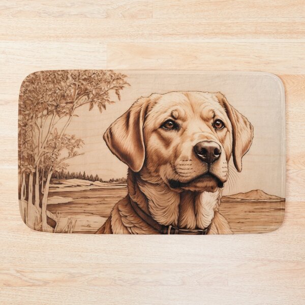 Item preview, Labrador Retriever: The Heart of Wood (Pyro Pets Art - 010) designed and sold by pyropetsart.