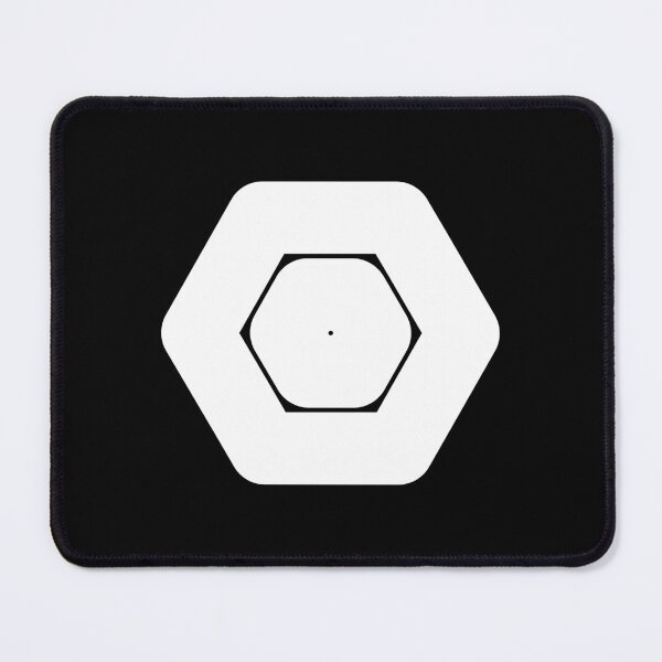 Item preview, Abstract hexagonal geometric: White Uppercase Letter O designed and sold by SnedLab.