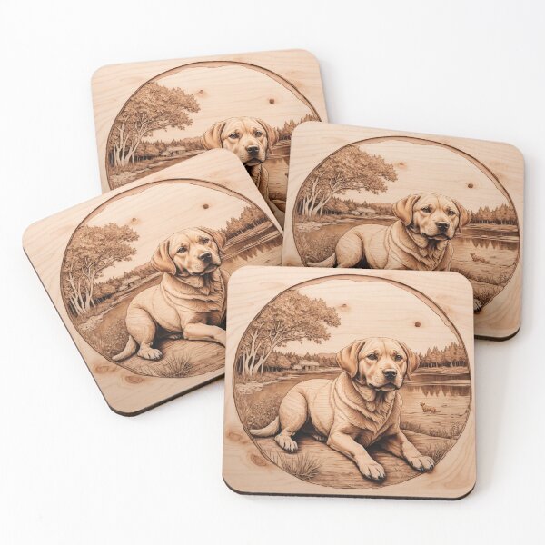 Item preview, Labrador Retriever: The Heart of Wood (Pyro Pets Art - 011) designed and sold by pyropetsart.