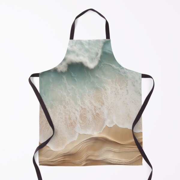 Item preview, Aqua Blue ocean waves on coastal beach  designed and sold by Inktown.