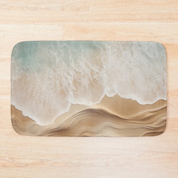 Item preview, Aqua Blue ocean waves on coastal beach  designed and sold by Inktown.