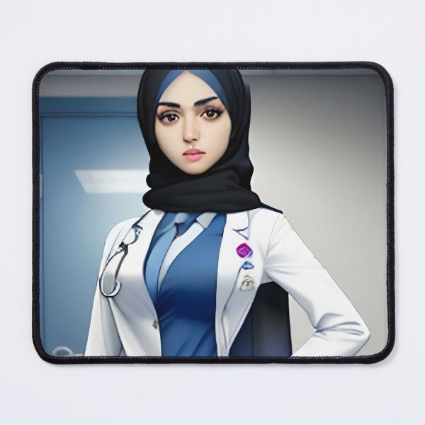 Beautiful Girl in Hijab Cartoon iPad Case & Skin for Sale by MrBadDream