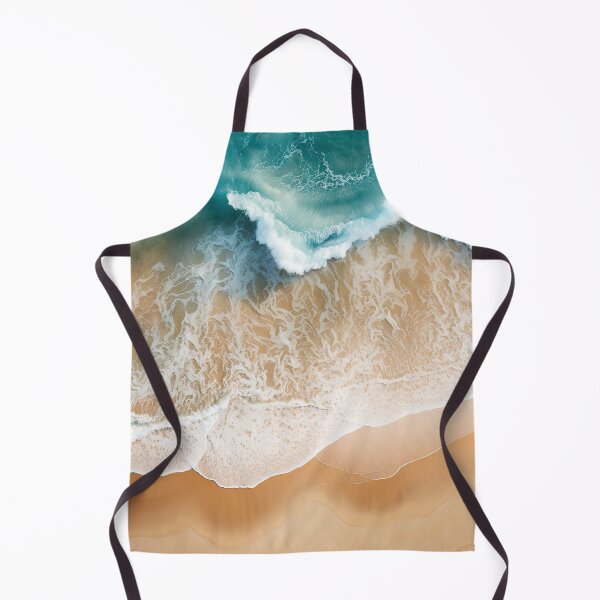 Item preview, Aqua Blue ocean waves on coastal beach  designed and sold by Inktown.