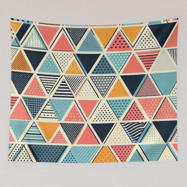 Item preview, Triangle pattern designed and sold by blackwhiteblue.