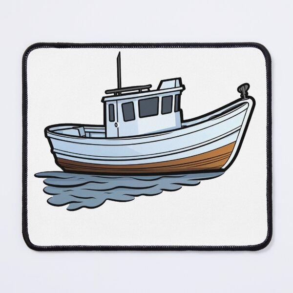 Item preview, Cute lil fishing boat designed and sold by DiveIntoDesigns.