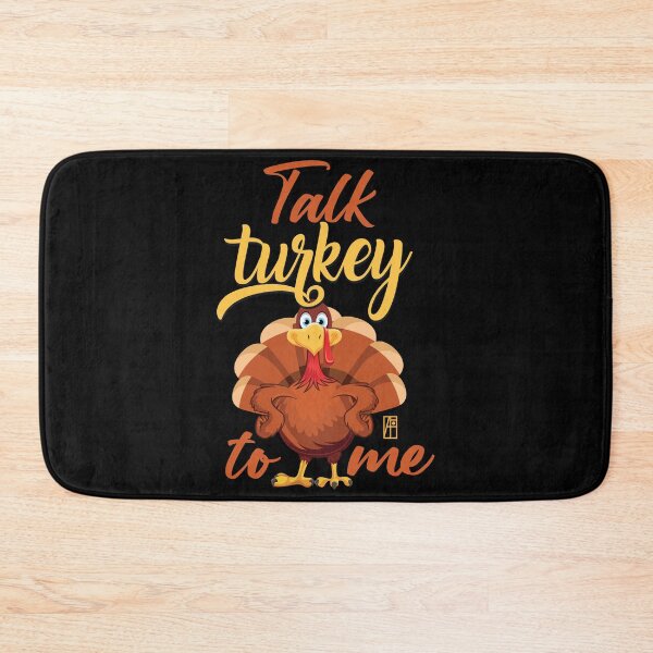 Item preview, Talk Turkey To Me - Happy Thanksgiving Day - funny turkey designed and sold by ArtProjectShop.