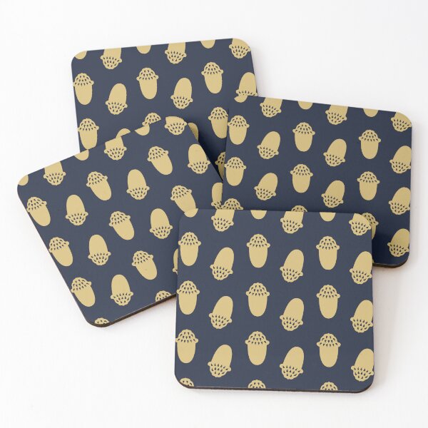 Item preview, Minimal Acorns Pattern 1 - Navy and Gold designed and sold by Daniel Bevis Design.
