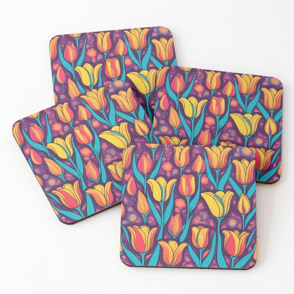 Item preview, Psychedelic tulips designed and sold by Kamil Król.