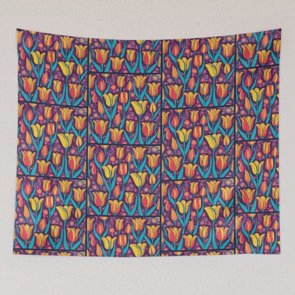 Item preview, Psychedelic tulips designed and sold by Kamil Król.