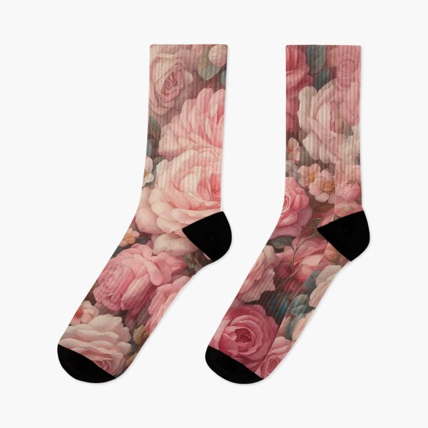 Item preview, Pink Roses flower field designed and sold by Drawyaji.