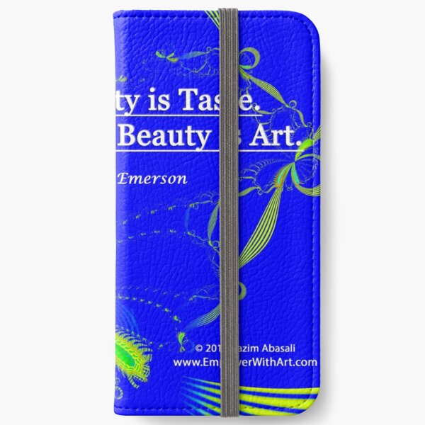 Love of Beauty is Taste. The Creation of Beauty is Art. iPhone Wallet