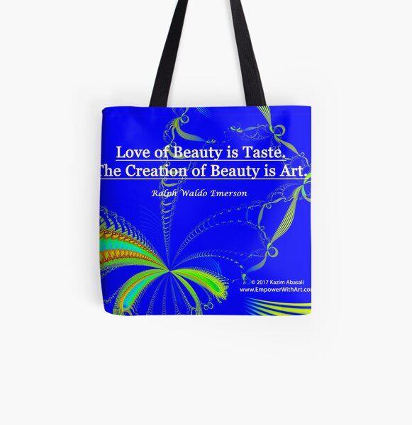 Love of Beauty is Taste. The Creation of Beauty is Art. All Over Print Tote Bag