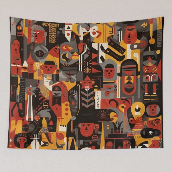 Item preview, African Pattern: Luminous Streets and Abstract Souls designed and sold by FairX.