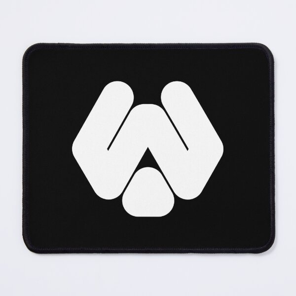 Item preview, Abstract hexagonal geometric: White Uppercase Letter W designed and sold by SnedLab.