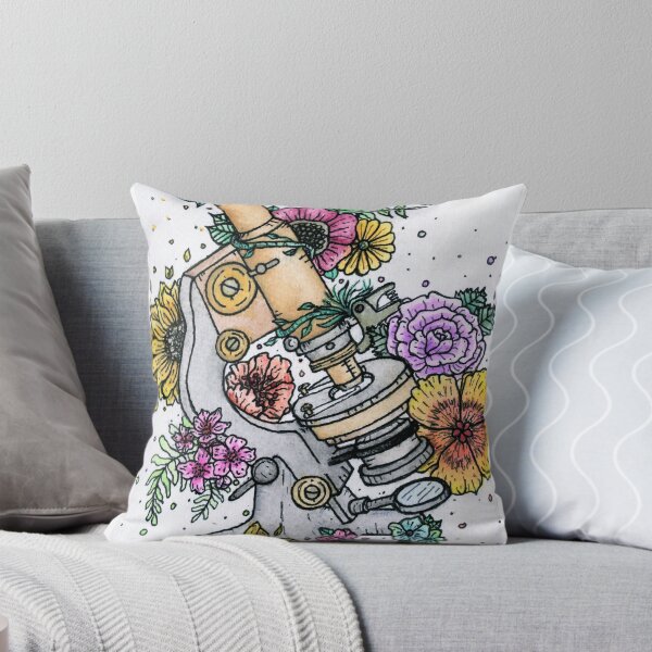 Item preview, Microscope with flowers designed and sold by KatScottArt.