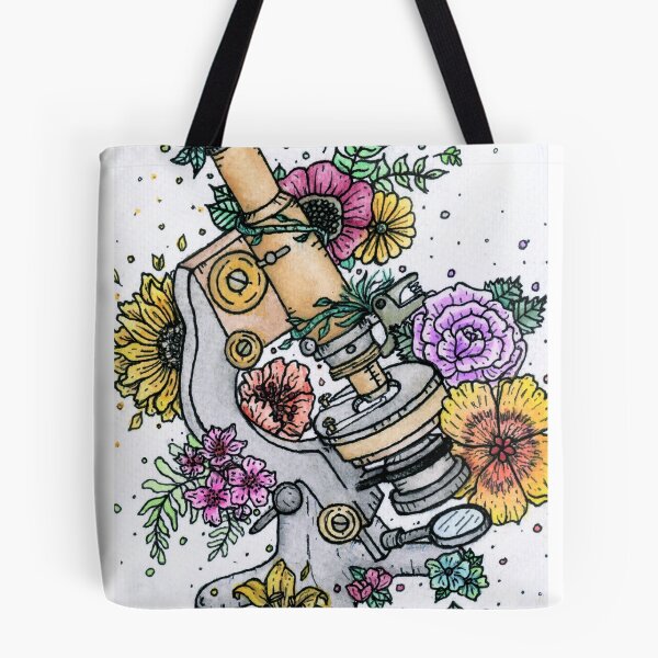 Item preview, Microscope with flowers designed and sold by KatScottArt.