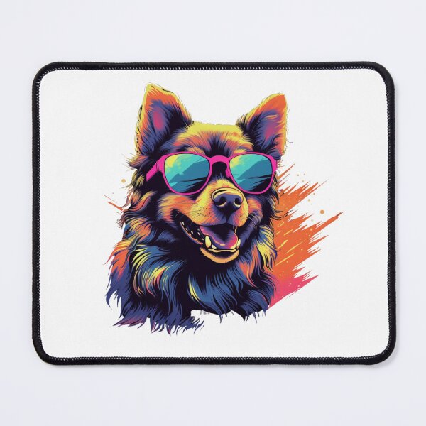 Item preview, German Shepherd In Glasses | Classic T-Shirt designed and sold by NicolasGlowArt.