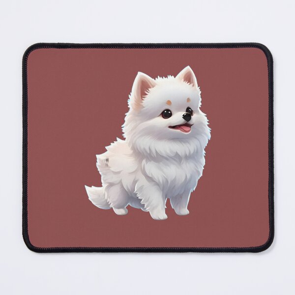Item preview, Fluffy Paws: Adorable White Pomeranian Puppy Merchandise designed and sold by nadeem4design.