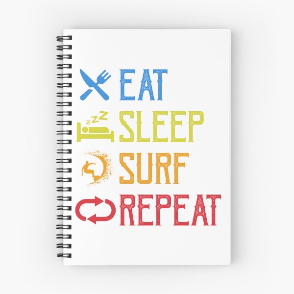 Item preview, Eat Sleep Surf Repeat Classic Surfing T-Shirt designed and sold by el-meehdi.