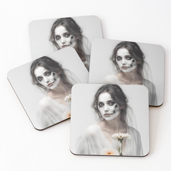 Item preview, Mujer con una cicatriz en la cara. designed and sold by StyleSketch.