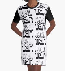 SOUL TRAIN (BLACK) Graphic T-Shirt Dress
