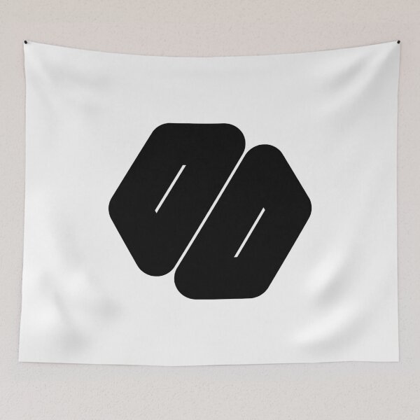 Item preview, Abstract hexagonal geometric: Black Number Zero (0) designed and sold by SnedLab.