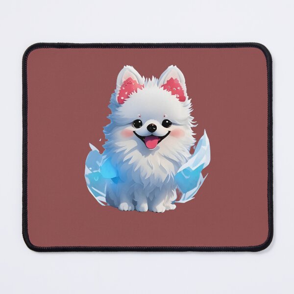Item preview, Fluffy Paws: Adorable White Pomeranian Puppy Merchandise designed and sold by nadeem4design.