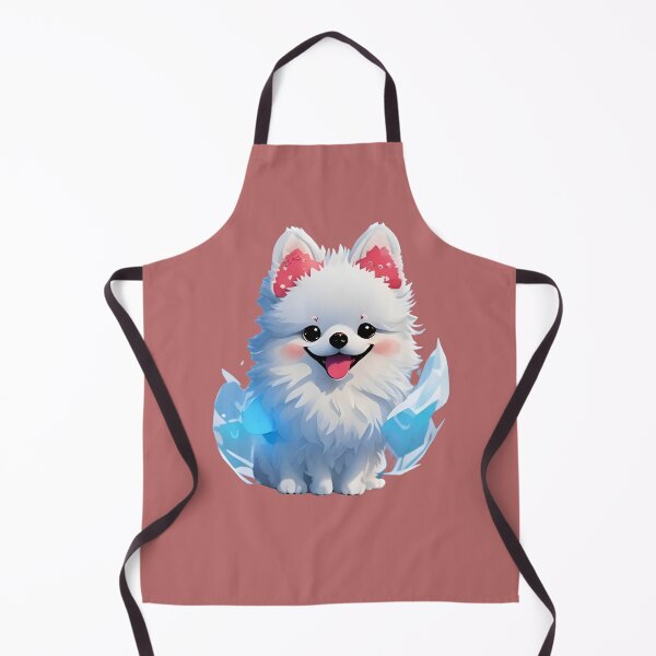 Item preview, Fluffy Paws: Adorable White Pomeranian Puppy Merchandise designed and sold by nadeem4design.