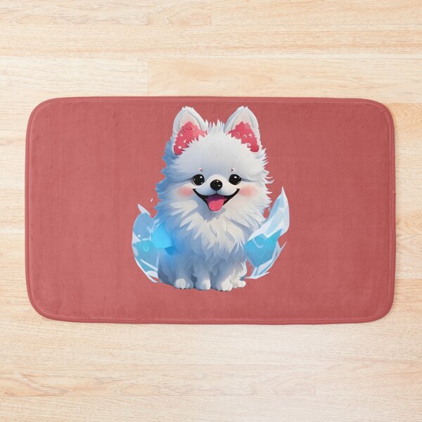 Item preview, Fluffy Paws: Adorable White Pomeranian Puppy Merchandise designed and sold by nadeem4design.